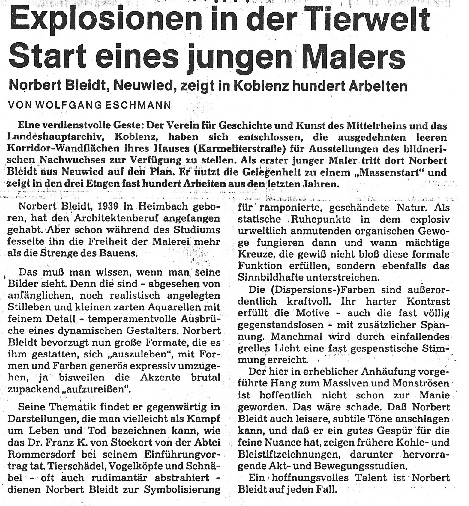 Bericht Rhei
in-Zeitung zur Ausstellung Landeshauptarchiv Koblenz 1977